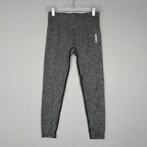 GYMSHARK Adapt Marl Seamless Leggings M Gray High Rise Ankle Gym‎ Workout Studio